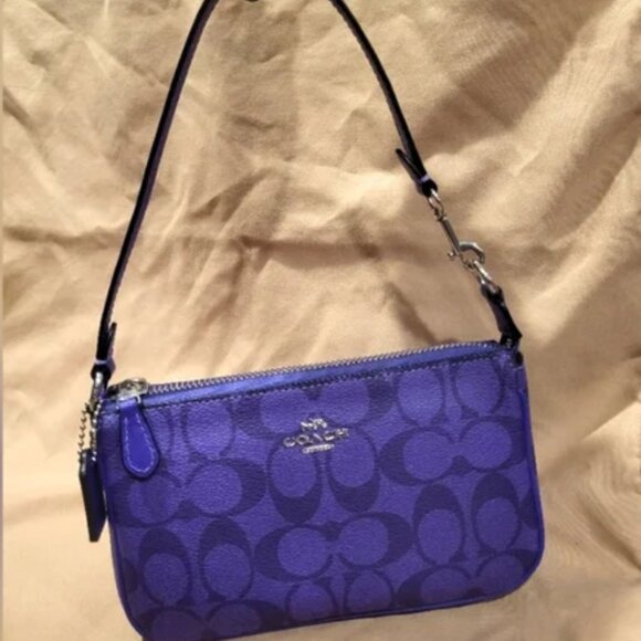 Coach Purple Set - Wristlet Bag & Wallet - Picture 2 of 6
